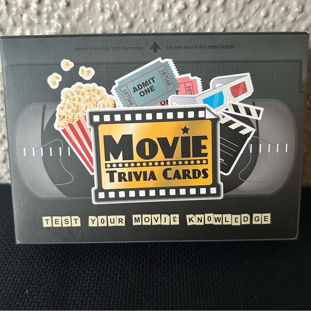 Movie Trivia Cards Classic Movie Question Cards Fun Questions Movie Buff NIB